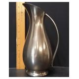 Vintage Mid-Century Royal Holland K.M.D. Daalderop Pewter Pitcher Crafted In Tiel, Netherlands – Pot