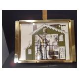 Mid-Century Modern Lois Long Artmor Bar Tray With Stylized Architectural Distillery Illustration – P