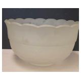 Large Tiara Frosted Glass Bowl