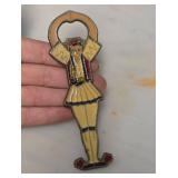 Vintage Greek Bronze and Enamel Bottle Opener