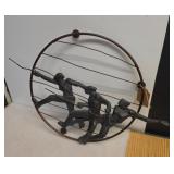 Unique Fencing Metal Wall Sculpture