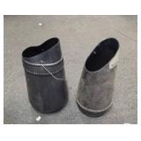 2 Vintage Blow Molded Charcoal Buckets