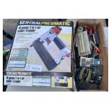 Central Pneumatic 18 Gauge 2-in-1 Air Nailer and Stapler Kit with Box of Mixed Hardware and Tools – 
