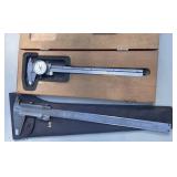 Starrett Dial Caliper with Wooden Case and Mitutoyo Vernier Caliper with Pouch Lot – Grand Rapids Of