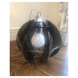 Vintage Paul Secon MCM Hanging Light Lamp String Sphere for Repair