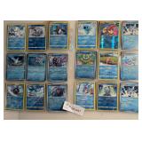 36 Assorted "Blue" Pokemon Cards