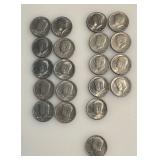 Lot of 19 - 1971 Kennedy Half Dollars and 1 - 1977 Kennedy Half Dollar
