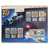 1975 - Uncirculated Mint Set and Stamps - Includes 1776-1976 Coins