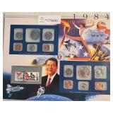 1984 - Uncirculated Mint Set and Stamps