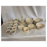 Small Collection of Vintage Pfaltzgraff "Tea Rose" Stoneware