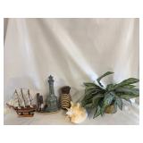 Small Collection of Mostly Nautical Themed Home Decorations