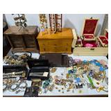 Large Lot Costume Jewelry & Jewelry Boxes - Estate Sales Warehouse (GR)