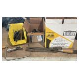 Assorted Hand Tools and Shop Accessories Lot with Vermont American Hole Saw Set - Grand Rapids Off-S