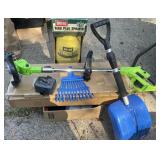 Sun Joe 2-in-1 Cordless Pole Trimmer Kit, Melnor Water Timer, and Ortho Yard Sprayer Lot - Grand Rap