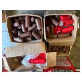 Large Collection of Vintage Restaurant Condiment Bottles