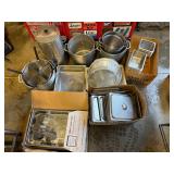 Large Collection of Various Stainless Steel Kitchenwares