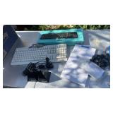 Assorted Office Supplies and Electronics Lot featuring Logitech K360 Wireless Keyboard - Grand Rapid