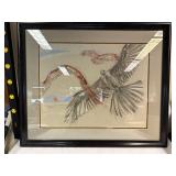 Vintage Illustration of Birds in Flight