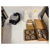 Electric Belgian Waffle Maker w/ Other Misc. Kitchenwares