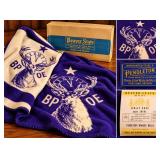 NOS 1960s Pendleton Beaver State BPOE Elks Wool Indian Robe Blanket 62x78 Original Box & Tag -...