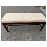 Baker Furniture Chinese Chippendale Style Mahogany Bench