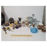 Large Candles & Decor Lot: Owls, Birds, & More Ceramics - Estate Sales Warehouse (GR)
