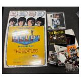 The Beatles Memorabilia Lot: 1991 Help! Poster, John Lennon Funko Pop 246, VHS, Books & Photos