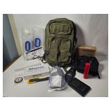 Military Bug Out Bag Backpack with New Supplies