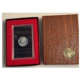 1972 S - Eisenhower Silver Dollar in Original Government Packaging - "Brown Ike" (2 of 2)