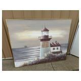 Lee Reynolds Lighthouse Seascape Hand Embellished Print 4