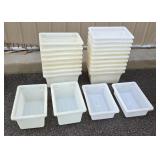 Lot of Commercial Plastic Food Grade Cambro Containers