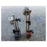 Mitutoyo No. 2416 & Fowler 1" Dial Indicators with Enco & Elephant Magnetic Bases, .001" (2)
