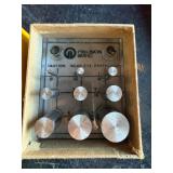 Precision Brand Shim Stock Punch and Die Set, 9 Punches 1/8" to 3/4", Original Box