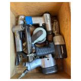 Pneumatic Air Tool Lot: Snap-on Drill, Husky Impact Wrench, ARO Sander & Drill, BeA Stapler & More