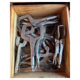 Vise-Grip Locking Clamp & Pliers Lot: C-Clamps, Welding Clamps, Vintage Petersen DeWitt, USA Made