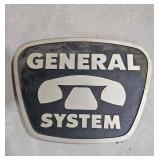 Vintage General Telephone System Metal Sign - Estate Sales Warehouse (GR)