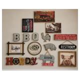 Lot of Western/Country Wall Decor