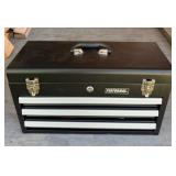 Performax 3-Drawer Metal Tool Chest Loaded with Assorted Hand Tools, Wrenches & Hardware -...