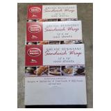 3 Boxes of Handy Works Sandwich Wrap 12" x 12" Sheets - 1000 Sheets per Box