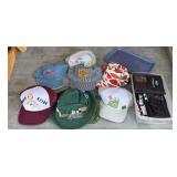 Assorted Advertising & Travel Hats -Onan, Durango Railroad, Michigan Camping & Rally Pins -...