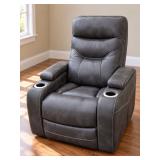 Dark Gray Power Recliner - Nice Condition - Non-Smoking Home