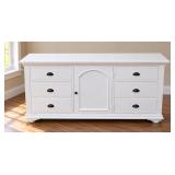 Art Van White 6-Drawer Dresser