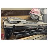 Overhead Rail Tile Saw with 2.5 HP Electric Motor and Rolling Frame - Grand Rapids Off-Site