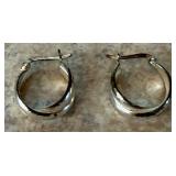 Pair of Vintage "925" Marked Earrings - 4.2g - Lake Odessa Off-Site