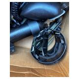 2 Paintball Guns with Hoppers, Masks & Accessories