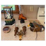 Assorted Home Decor Lot - Mallard Duck, Wall Sconce, Lantern, Owl & Decorative Accents - Lake Odessa Off-Site