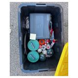 Tote of Camping & Cooking Supplies