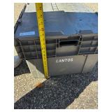 3 Heavy Duty Grey Totes: 2 Square (No Lid) & 1 Large Lewis Systems with Built-In Lid