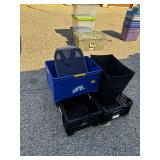 3 Totes & 2 Fabric Laundry Baskets