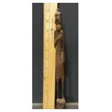 11.5-Inch Hand-Carved African Elongated Wooden Figure - Potterville